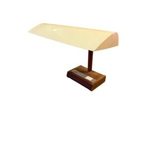 Vintage MCM Panasonic Wood Gooseneck Fluorescent Desk Lamp Japan